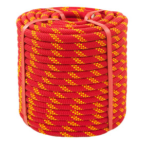 Chmentnanza Arborist Rigging Rope half inch 150 ft in red, for safe tree work