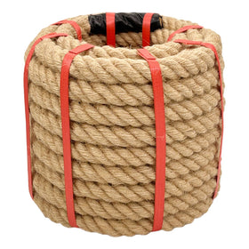 Chmentnanza hemp rope 1in 50ft natural brown for crafts and outdoor projects