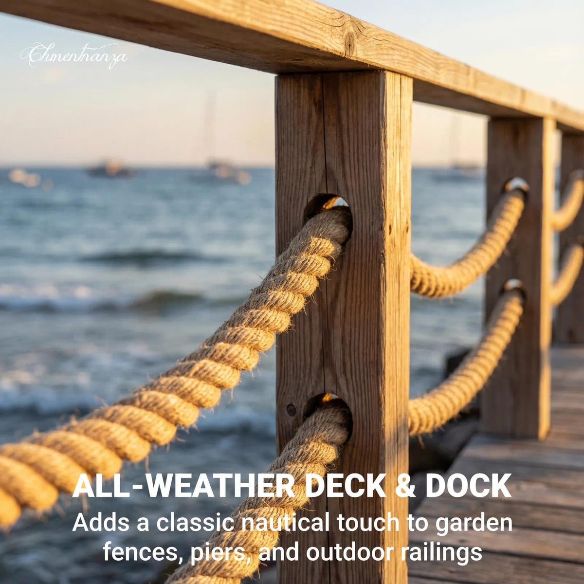 Chmentnanza natural fiber rope ideal for gardening and landscaping