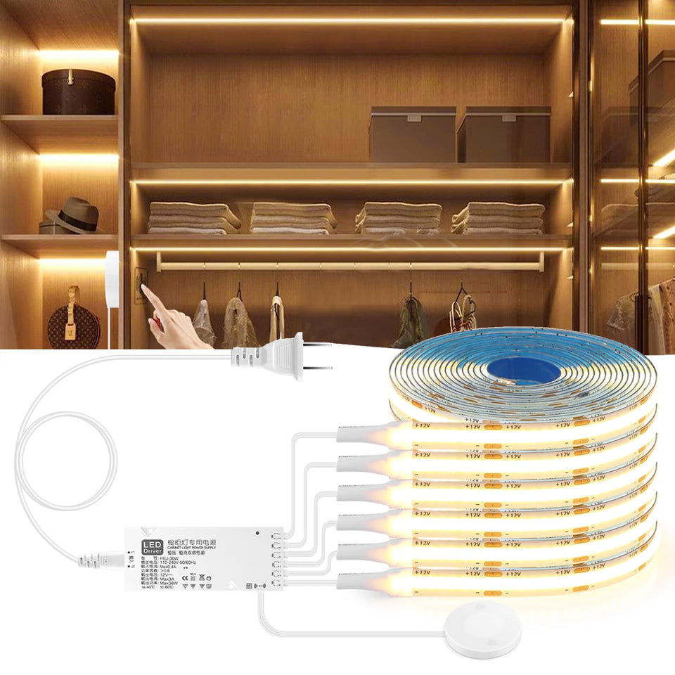 CHNMALITAI LED under-cabinet kit shows simple assembly for tailored illumination