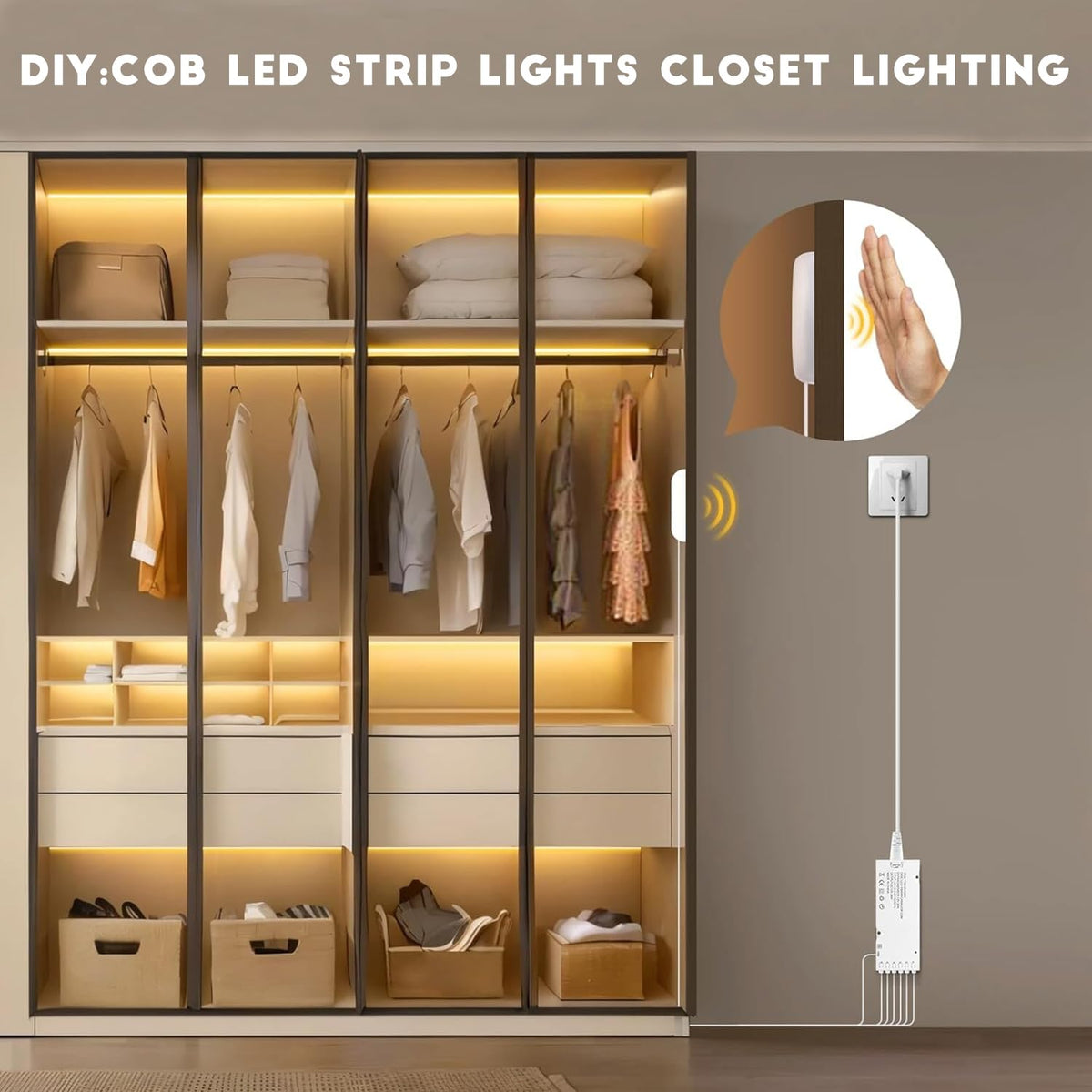 CHNMALITAI warm white 3000K LEDs create bright yet cozy lighting.