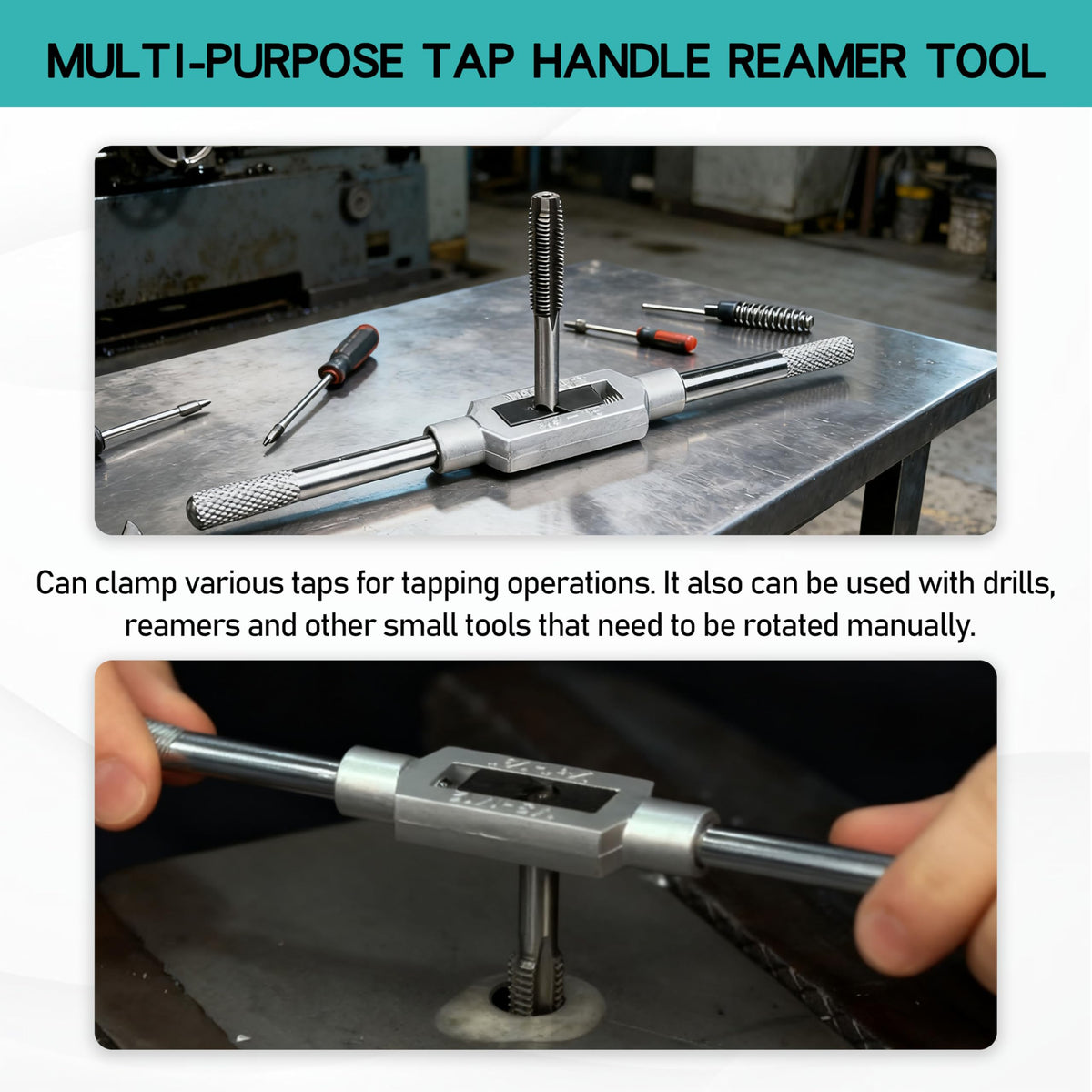 CHNPLUM durable steel handle delivers steady torque in metalworking tasks.