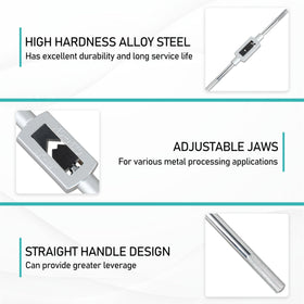 CHNPLUM tap wrench hand grip provides precise control during manual tapping.