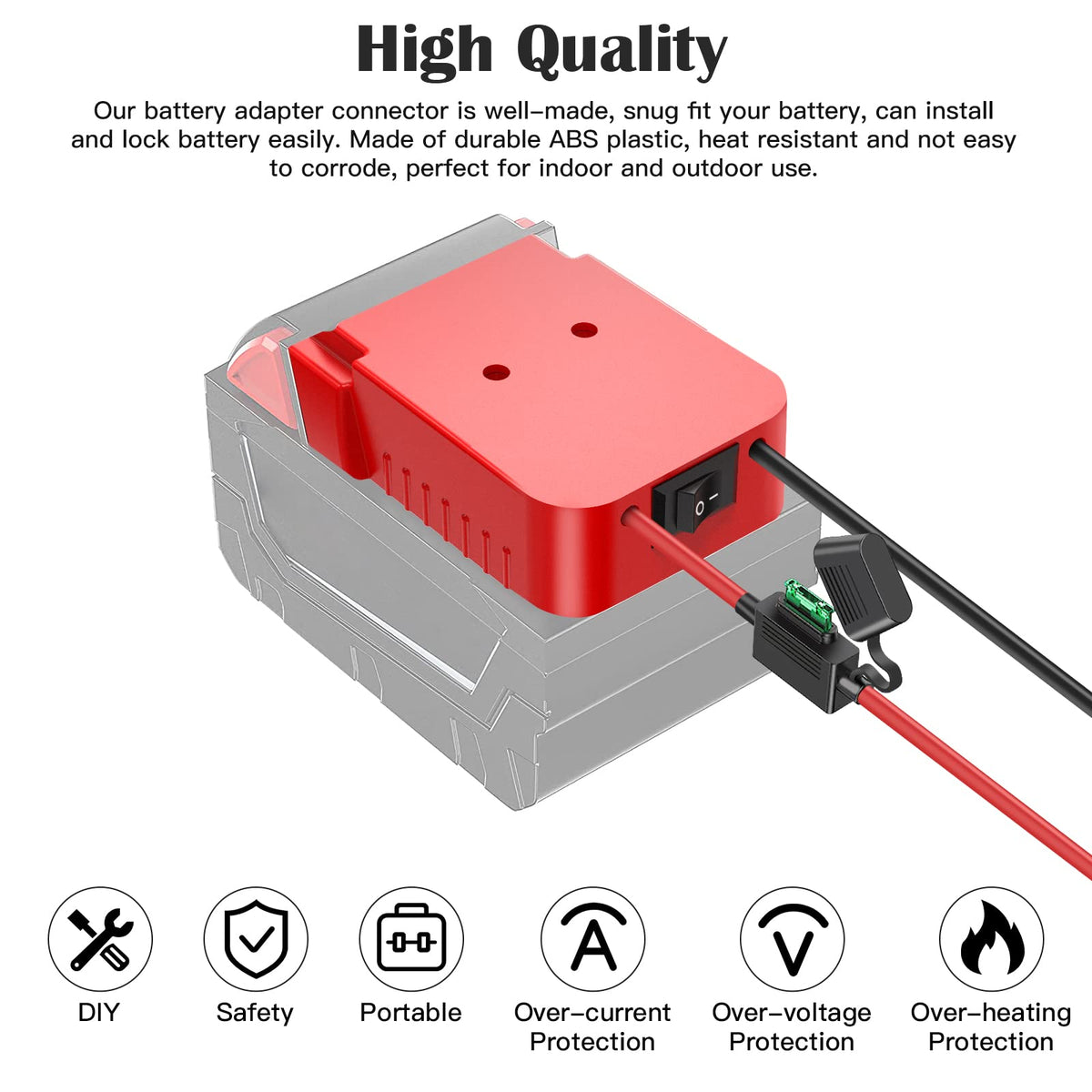 CHoiKWong fuse holder cap protects the blade fuse from dust.
