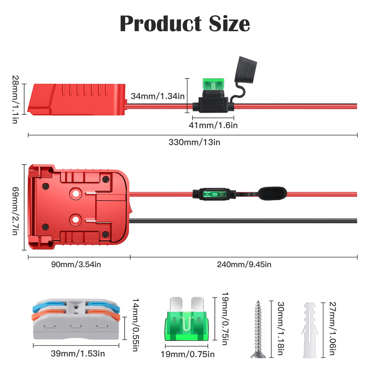 CHoiKWong packaging includes two adapters and mounting hardware for quick installation.