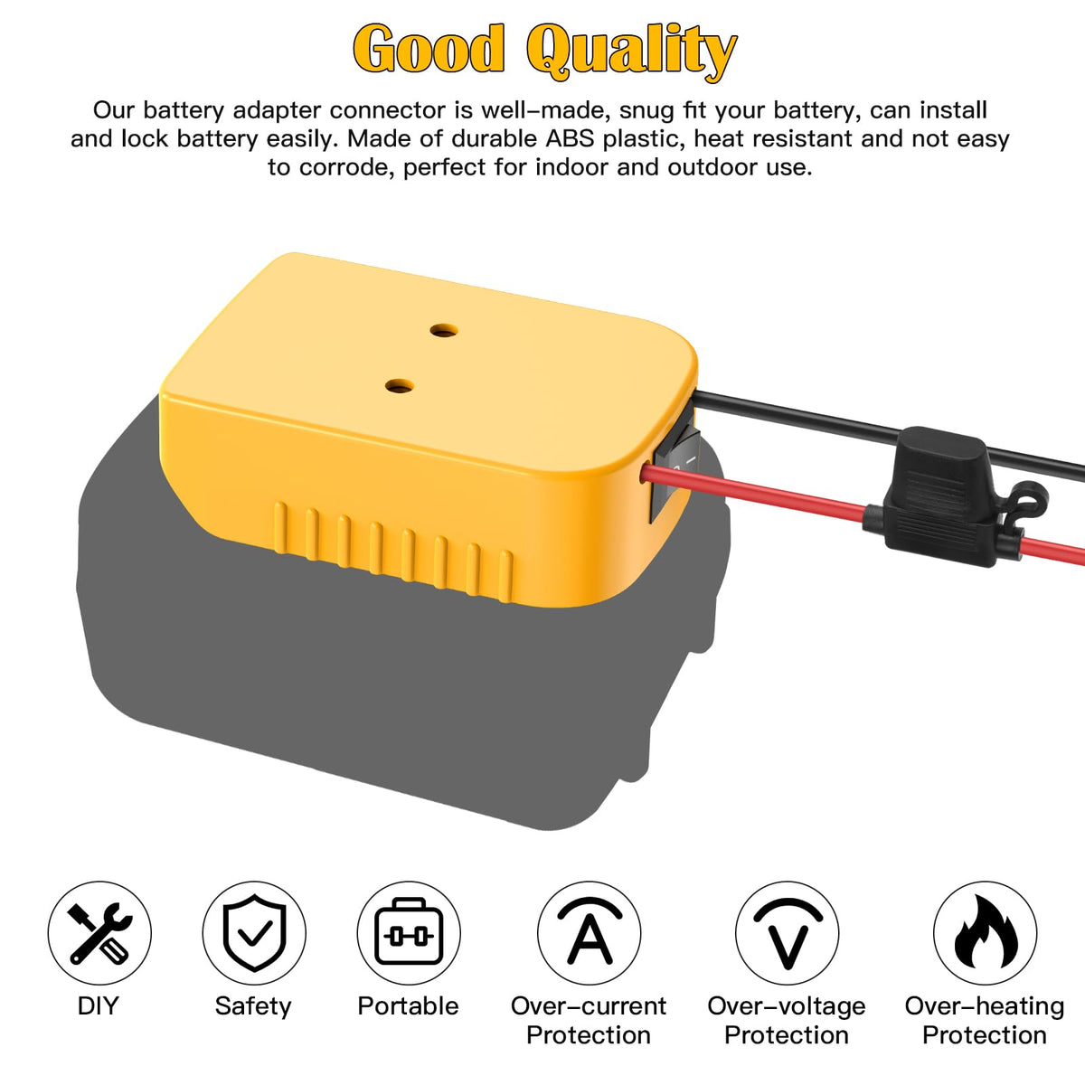 CHoiKWong ABS plastic housing resists heat and moisture.