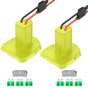 CHoiKWong power wheel adapter fits Ryobi 18V for a secure battery connection.