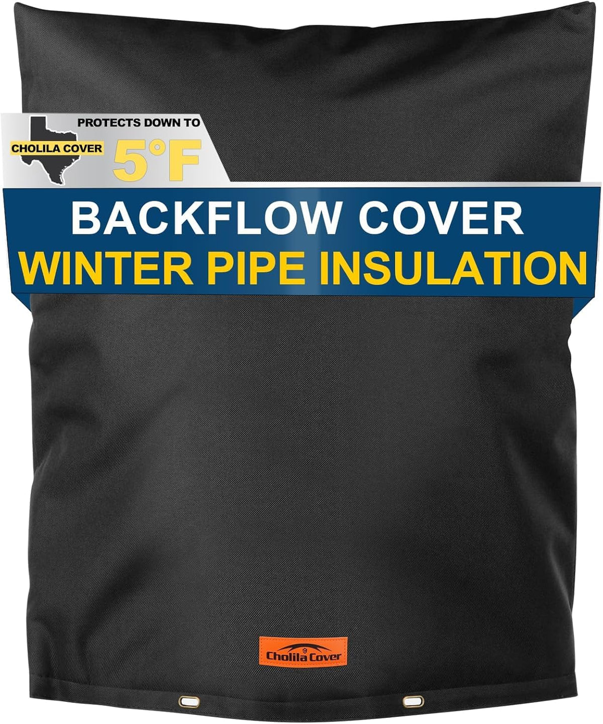 Cholila Cover backflow insulation cover outside keeps pipes warm during cold snaps.