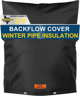 Cholila Cover backflow insulation cover outside keeps pipes warm during cold snaps.