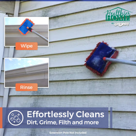 CHOMP! foam action demonstrates deep cleaning of dirt and grime.