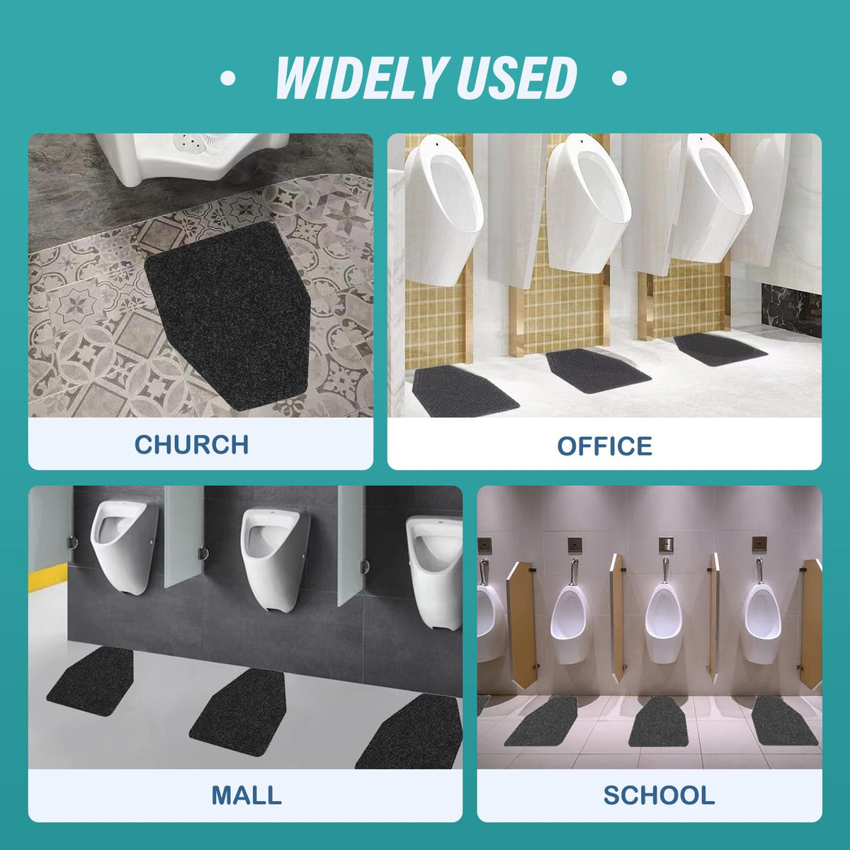 CHONOVO urinal mat 6-pack packaging, convenient for restrooms.