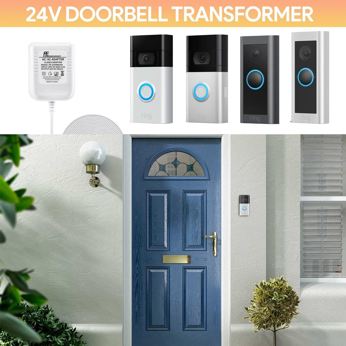 ChooKaChoo 16-4ft cable enabling flexible doorbell placement.