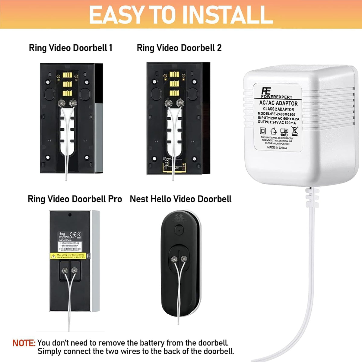 ChooKaChoo easy install with non-polarity wiring concept.
