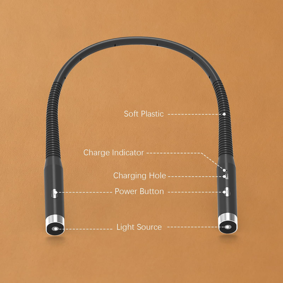 Choudao Tech neck light camping setup with portable flexible neck.