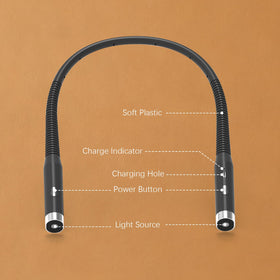 Choudao Tech neck light camping setup with portable flexible neck.