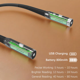 Choudao Tech LED neck light USB-C rechargeable for extended use.