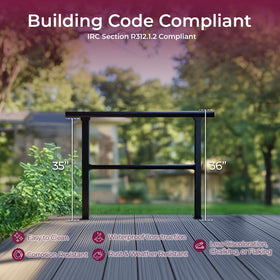 CHR CR Fence & Rail connector enables seamless connection for a safer deck railing.