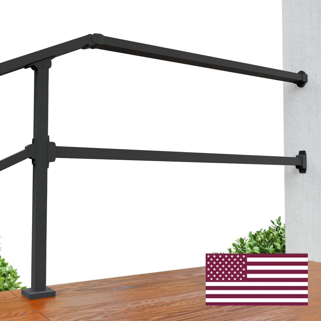 CHR Fence & Rail outdoor step extension mounted on wall for sturdy access.