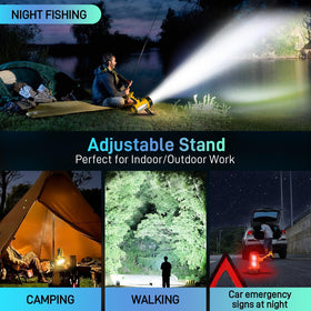 CHRMJERN spotlight for hunting and boating with versatile flood lighting.