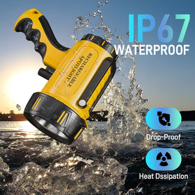 CHRMJERN spotlight IP67-durable body resists water and dust during outdoor use.