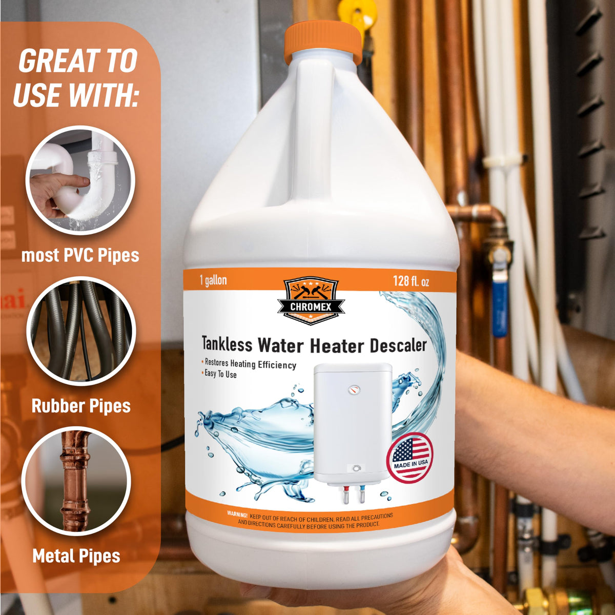 Liquid descaler dissolving mineral deposits to improve circulation
