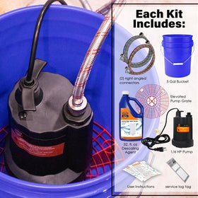 Chromex elevated pump grate supports stable operation during use.