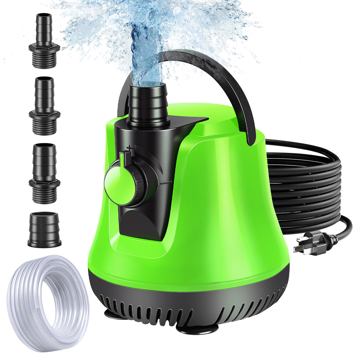 Chsuiwe sump pump with adjustable flow for versatile drainage
