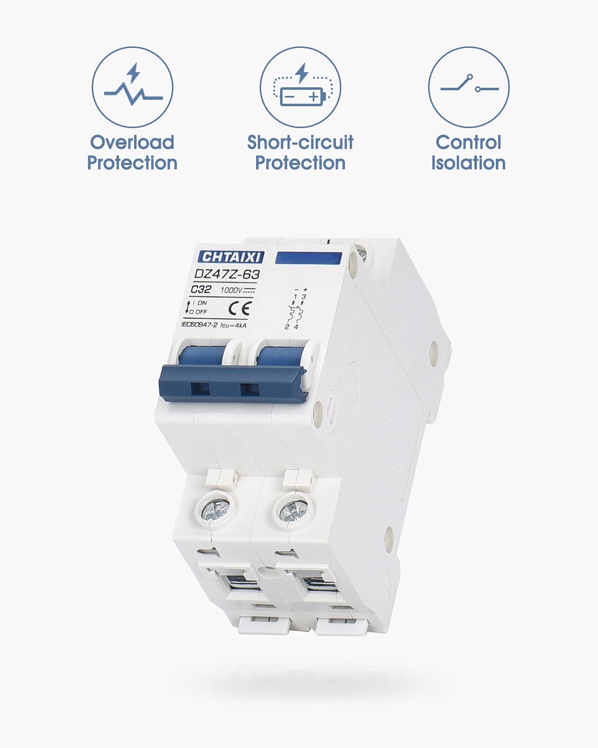 CHTAIXI DC MCB arc-extinguishing system enhances safe DC circuit interruption