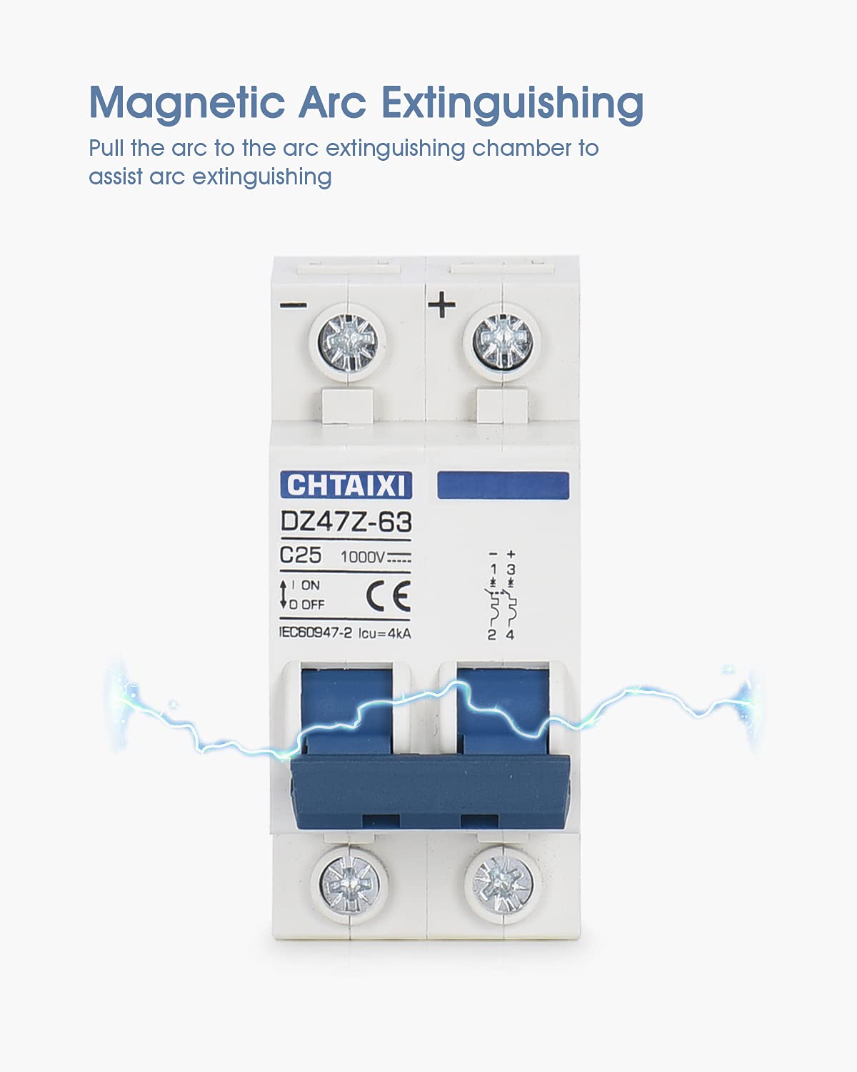 CHTAIXI DC breaker used in ship power systems for reliable DC isolation.