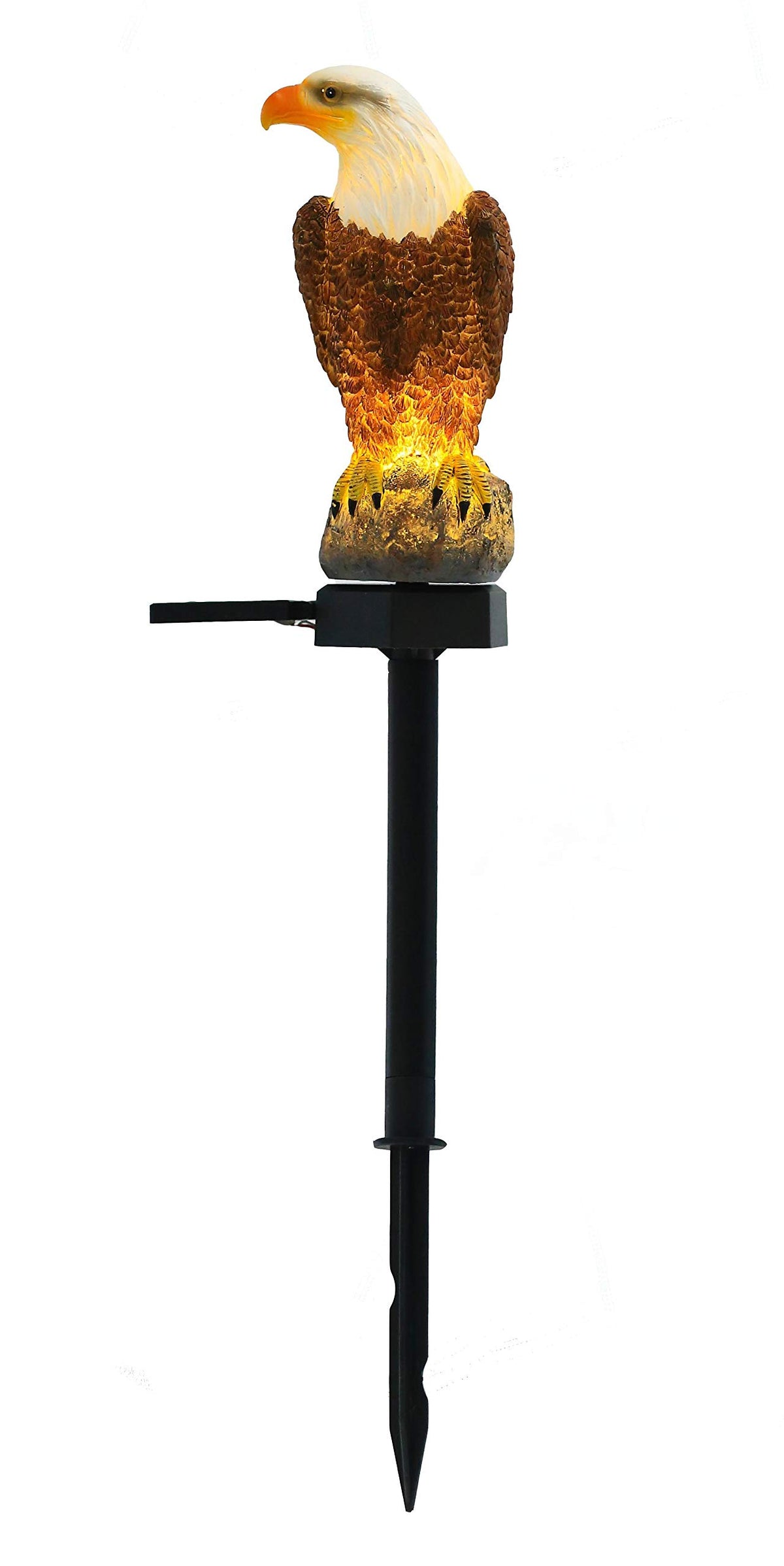 CHUANGFENG garden eagle stake decor provides safe path lighting.