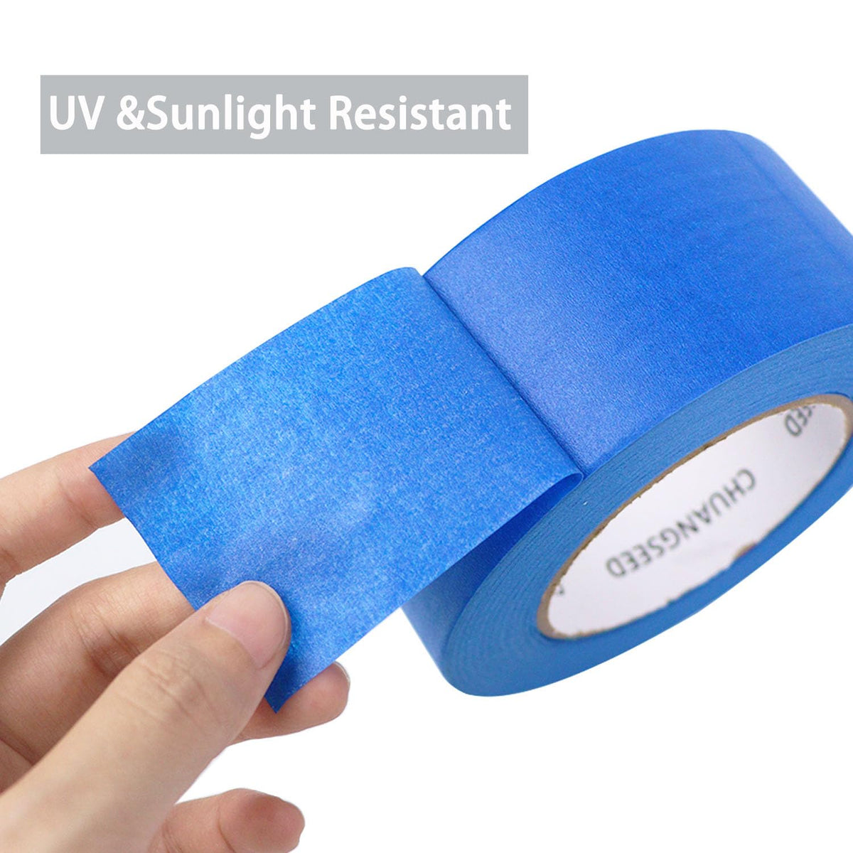 CHUANGSEED painter's tape features easy-release adhesive for simple peeling.