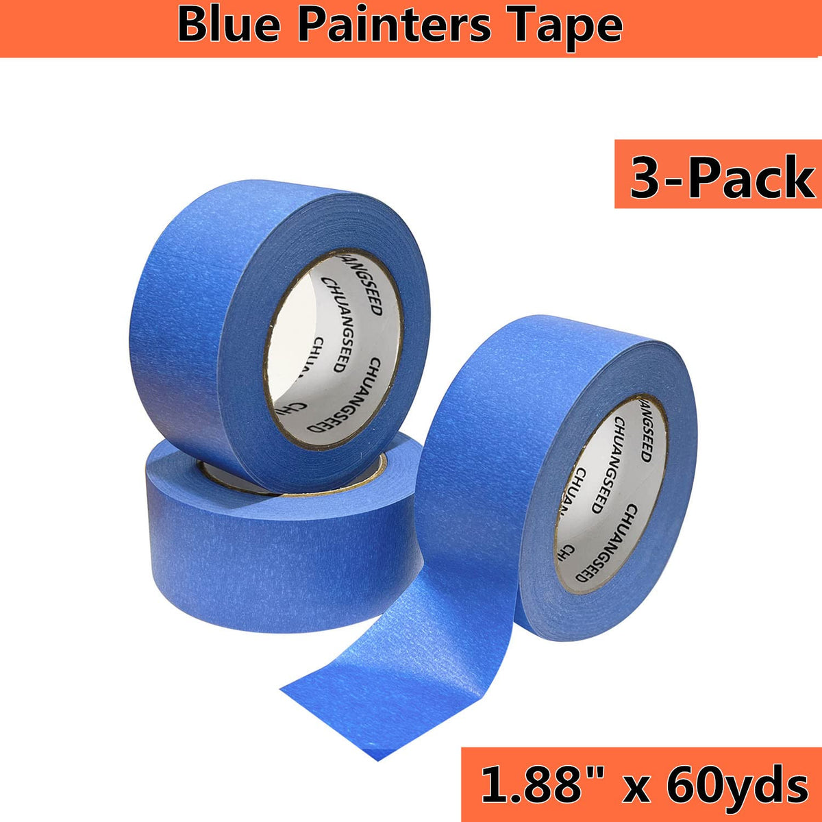 CHUANGSEED masking tape ready for flooring masking with no residue.