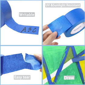 CHUANGSEED painter's tape adheres firmly to multiple surfaces during masking.