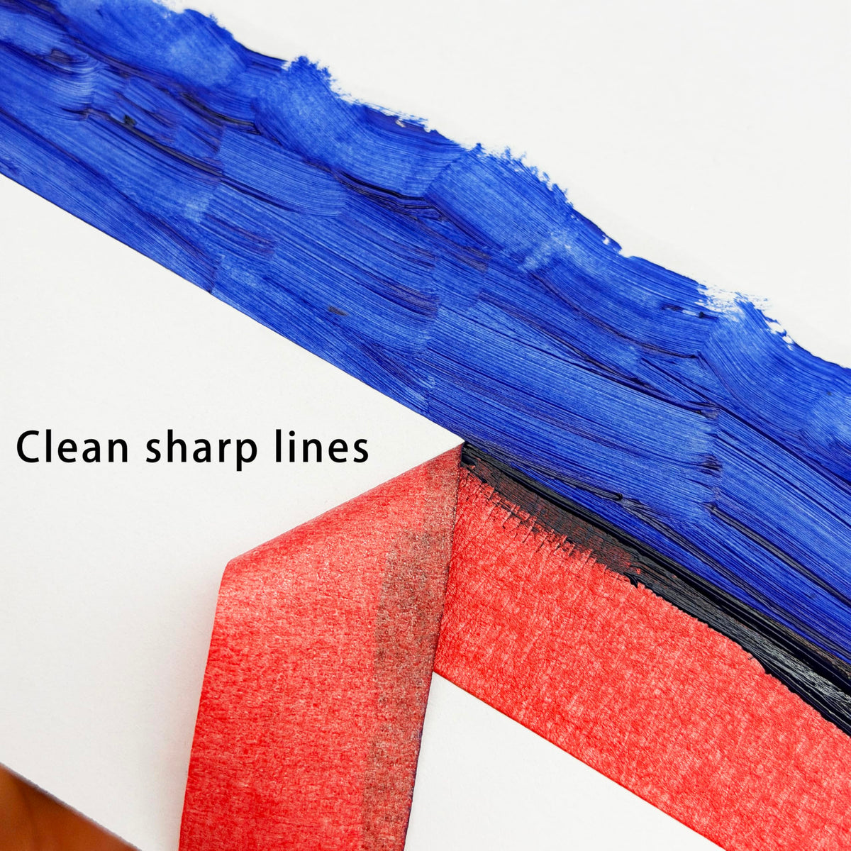 CHUANGSEED red painter tape on glass shows versatility.