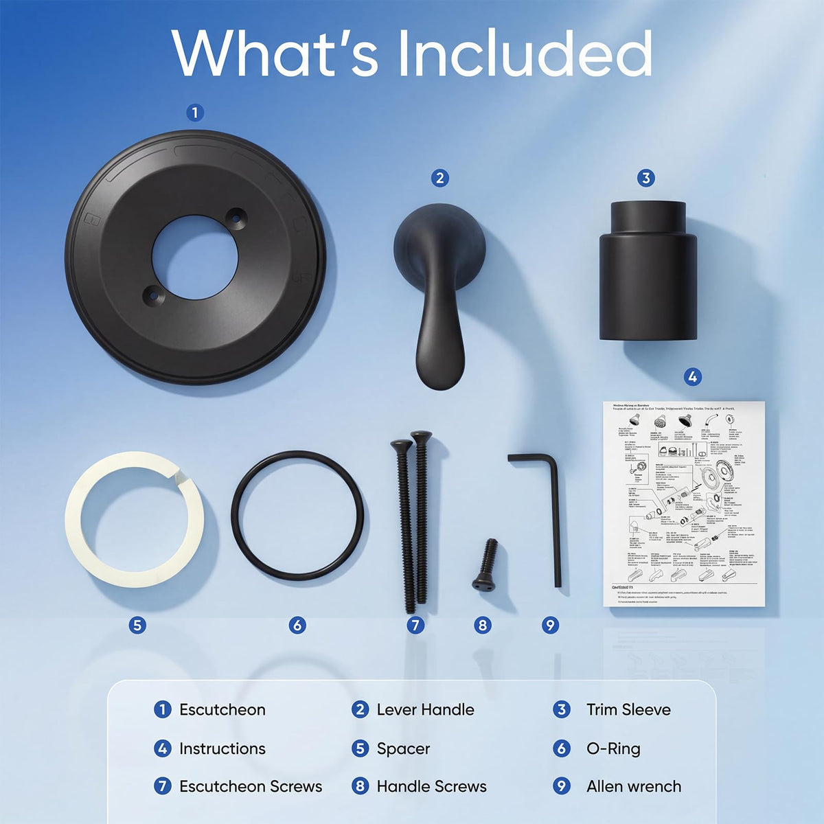 Chufa easy-install design aligns pre-drilled holes for a smooth DIY replacement