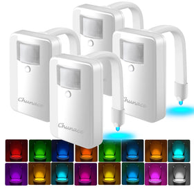 Chunace toilet night light with motion sensor for easy nighttime visibility