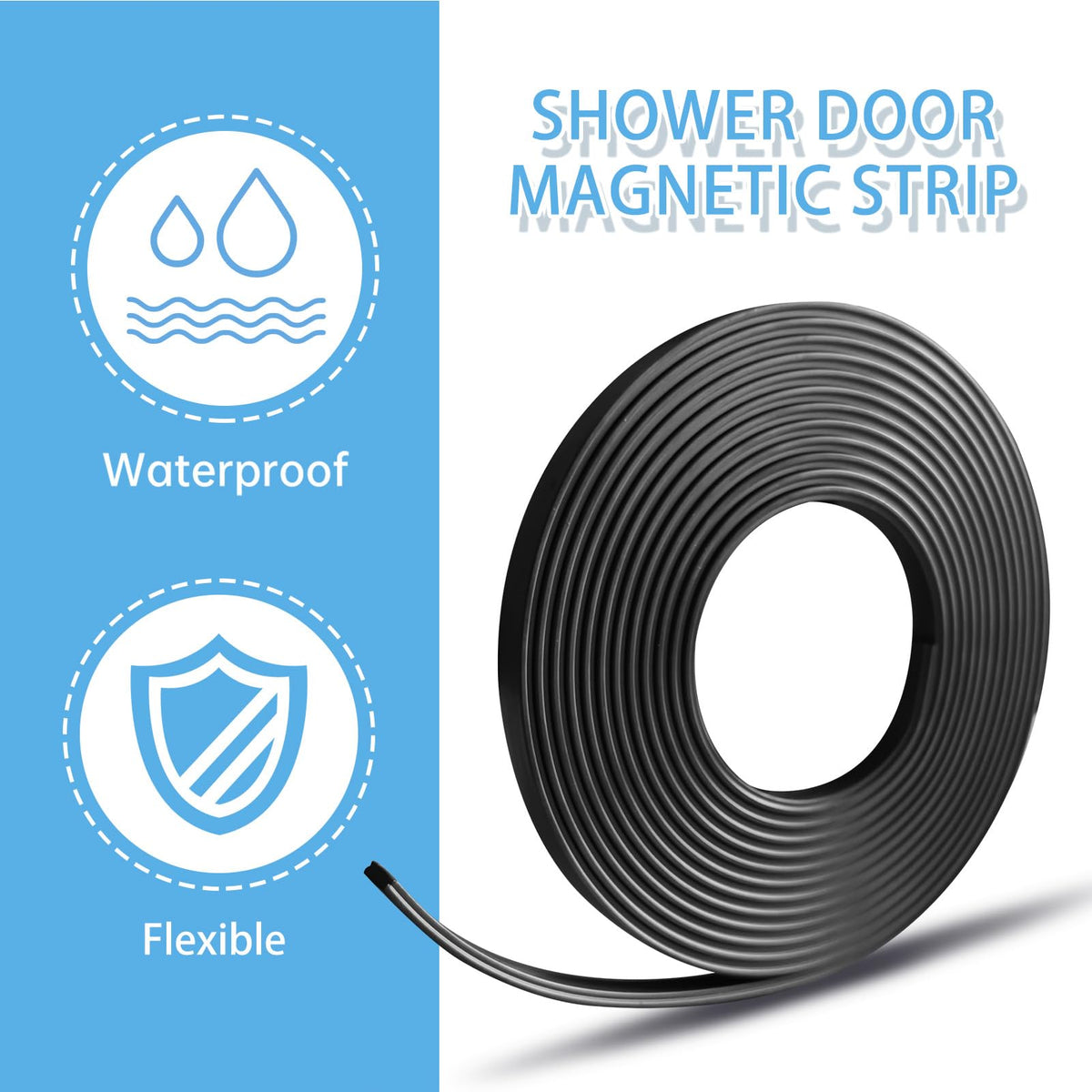 CHUNNIAO flexible magnetic strip easy to trim to desired length for a snug fit.
