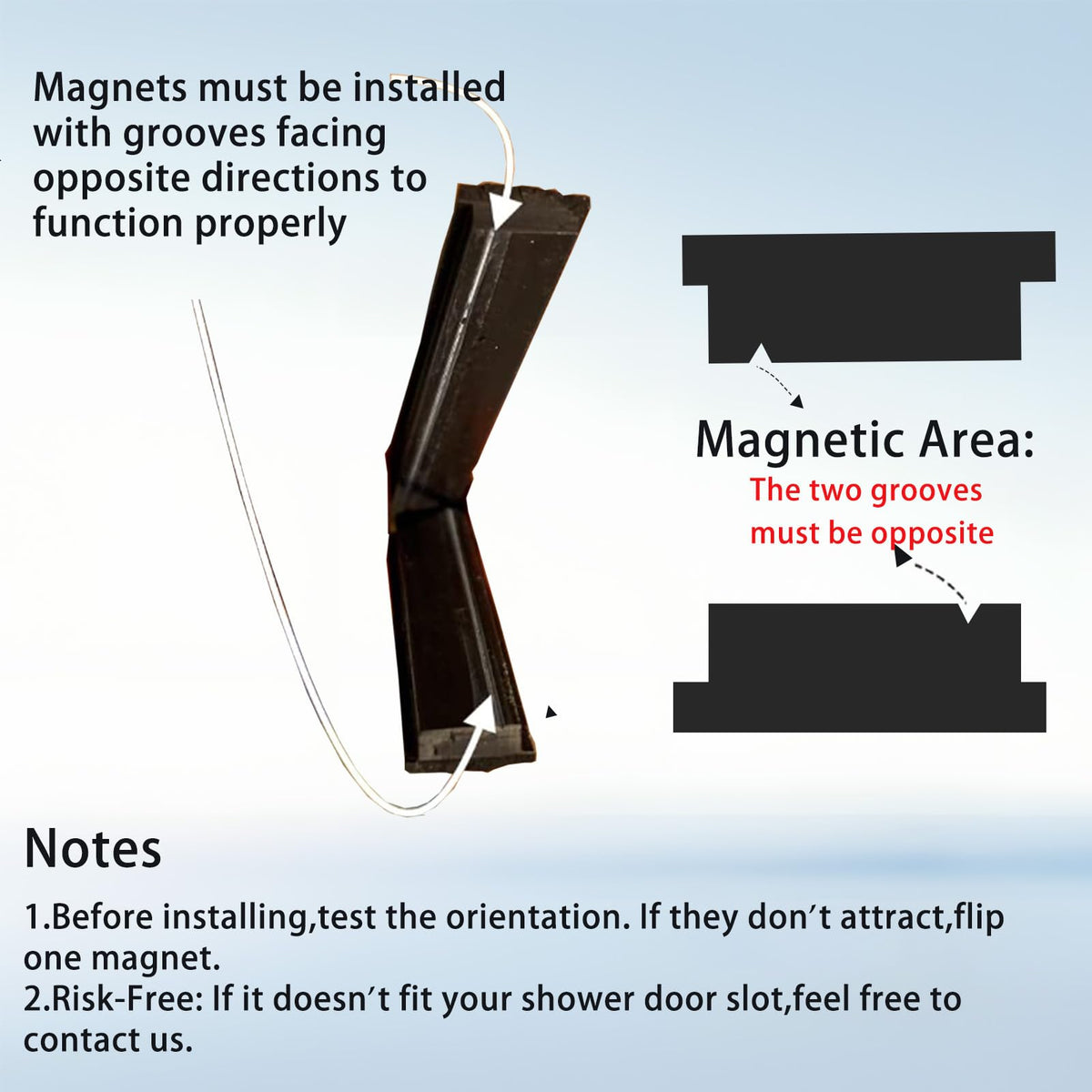 CHUNNIAO framed-glass door magnet seal maintains a water-tight closure for daily showers.
