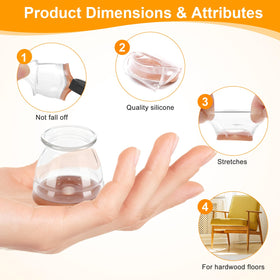CHUNZEXI floor protectors for wood and ceramic tile floors prevent scratches.