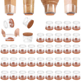 CHUNZEXI round chair leg protector cap reduces floor scratches on hardwood.
