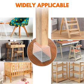 CHWM easy-install chair leg protector slips on quickly without tools