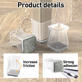 CHWM integration of felt and silicone prevents pads from sliding off