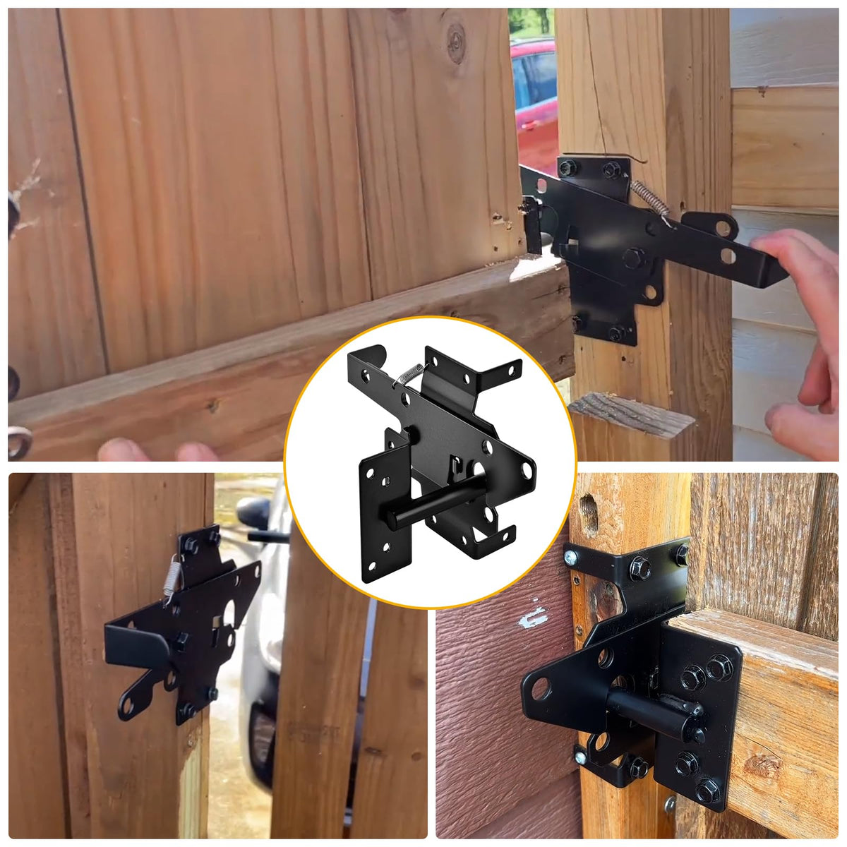 CHXLQQX versatile latch suitable for wood, vinyl, or metal gates
