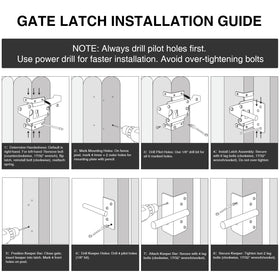 CHXLQQX heavy-duty gate lock enhances garden boundary security