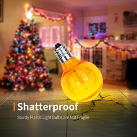 CHYSUPER E12 candle base bulbs fit common Christmas string lights