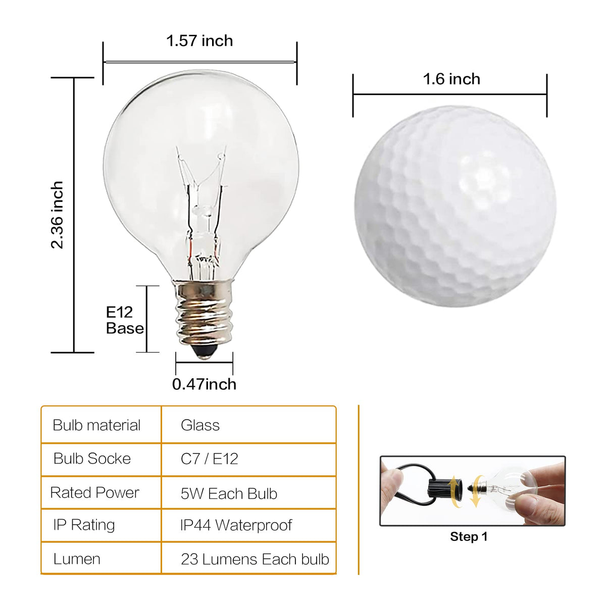 CHYSUPER bulbs with Pearl foam packaging protect during shipping