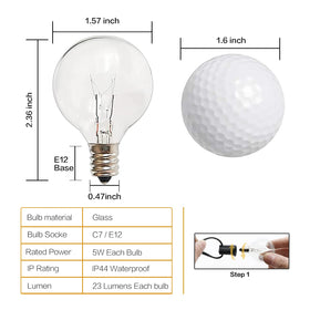 CHYSUPER bulbs with Pearl foam packaging protect during shipping