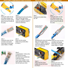 CHZHLM CAT5e connectors 50-pack ready for quick setups