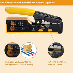 CHZHLM high-carbon steel blade ensures sharp, durable cuts