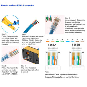 CHZHLM RJ11/12 connectors for home setups and compatibility.